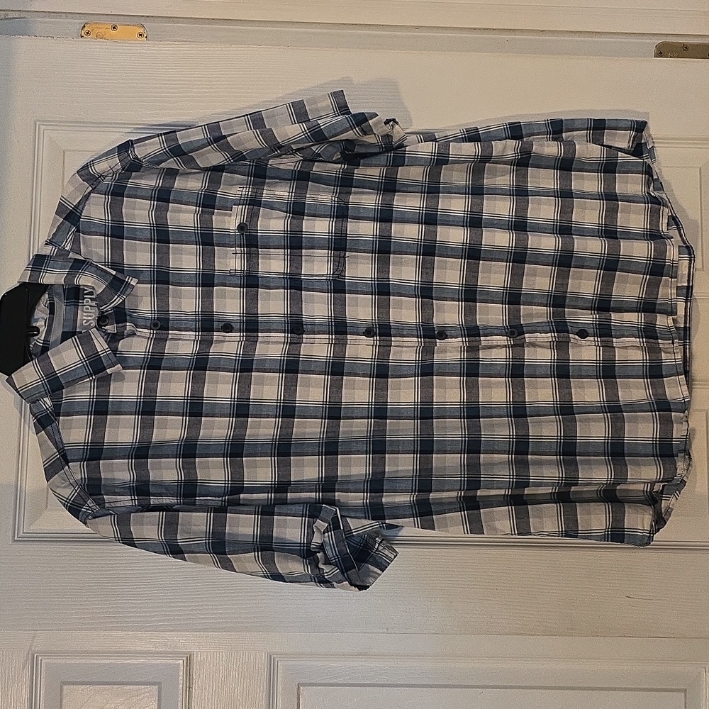Men's XXL Massimo Supply Company button-down short sleeve 100% cotton